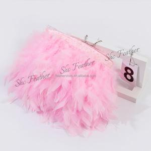 Viền lông vũ Chandelle Thổ Nhĩ Kỳ mềm mại, tua rua, lông vũ Marabou, vải trang trí ren, viền lông vũ Chandelle - Product Image 3