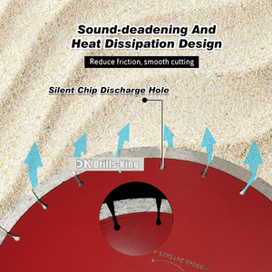 Disco de corte Cortador de diamante Hoja de sierra circular de <span class=keywords><strong>asfalto</strong></span> Hoja de sierra de azulejo de 12 "para granito de corte húmedo - Product Image 5