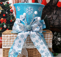 Adorno Plegable para la Punta del Árbol de Navidad DAMAI, Sombrero de Caramelo, Piernas de Bruja de Peluche, Decoración Navideña para Fiestas y Hogar