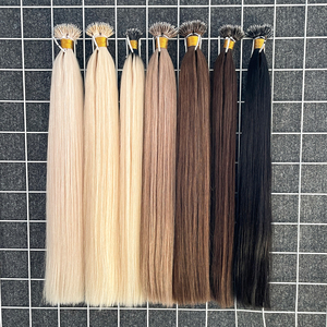 Extensions de <span class=keywords><strong>cheveux</strong></span> naturels Nano Rings lisses, 50 mèches, noir naturel, brun, blond, micro-anneaux, pré-collées, <span class=keywords><strong>cheveux</strong></span> brésiliens Remy - Product Image 5