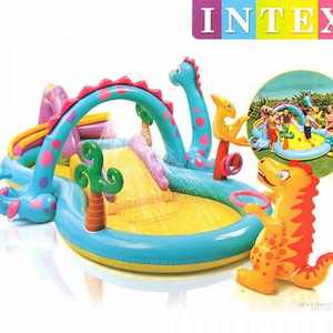 <span class=keywords><strong>INTEX</strong></span> 57135 Centre de jeux Dinoland avec toboggan et équipement de jeux aquatiques 3,02 m x 2,29 m x 1,12 m - Product Image 2