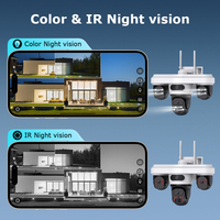 Caméra de sécurité domestique CONDA 2026 9MP AOV Vision Nocturne Alimentée par Énergie Solaire Enregistrement 24/7 Suivi Automatique IA Pan-Tilt 4G WIFI