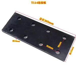Placa de Conexión T114 de 305 mm de Longitud y 15 mm de Espesor para Riel Guía de Elevador de Construcción - Product Image 1