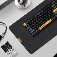 Tapis de souris en feutre polyester pour accessoires de jeu, tapis d'écriture antidérapant, grand format, pour clavier, souris, bureau à domicile, ordinateur portable