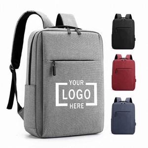 Factory Wholesale Unisex Waterproof Laptop <b>Backpack</b> USB Oxford Polyester Arcuate Shoulder Strap Custom Logo - Product Image 1