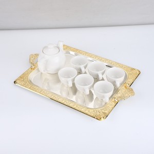 <b>Gold</b> Rectangle Decorative Eco-Friendly Dishwasher Safe Modern <b>Serving</b> <b>Trays</b> - Product Image 5
