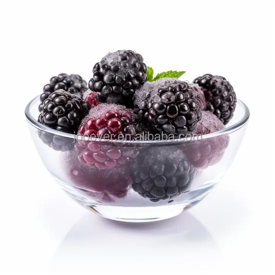 New Crop BRC HACCP IQF Frozen Blackberries Whole Premium Bulk Wholesale Frozen Blackberry for Jam Dairy Processing Factory Price