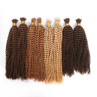 Extension en vrac de cheveux humains de qualité supérieure haute qualité Double dessiné naturel Remy bouclés cheveux étroits en vrac