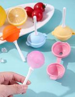 Moule à sucettes glacées en silicone de qualité alimentaire, facile à démouler, réutilisable, pour la congélation et la fabrication maison de glaces