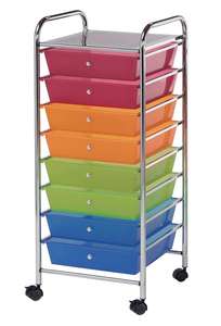 Chariot de stockage en acier métallique roulant à 15 tiroirs avec roue - Product Image 4