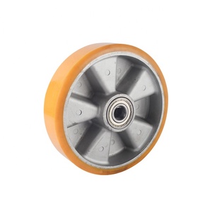 91TW-Serie hohe Extra last starre Rolle Aluminium kern Polyurethan Doppel räder fest <span class=keywords><strong>1</strong></span> bis 2 Tonnen Super <span class=keywords><strong>Heavy</strong></span> <span class=keywords><strong>Duty</strong></span> PU-Rolle - Product Image 5