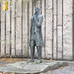 Ife-ize odern utdoor arden, ecor, ronze, etal - Product Image 5