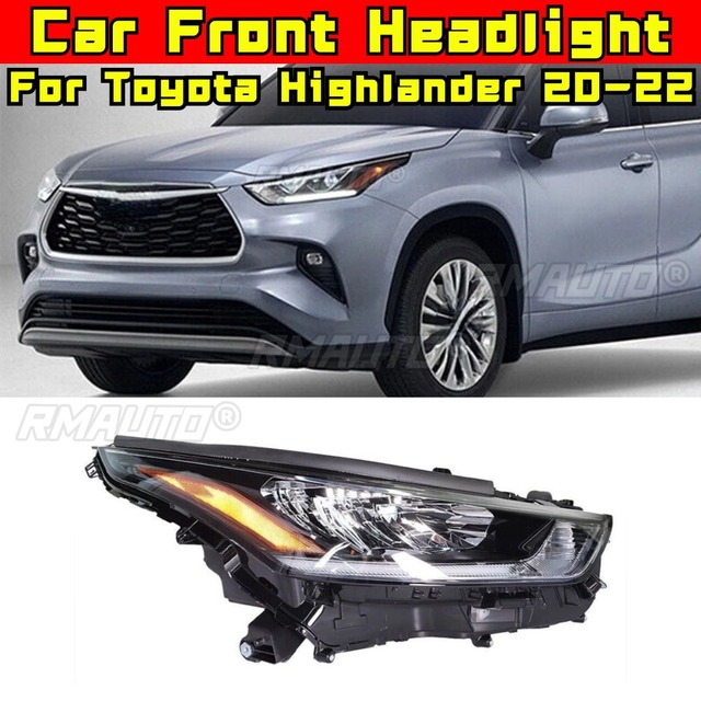 For Toyota Highlander 2020-2022 LED Fog Lamp Daytime Running Light Waterproof Fog Lamp Car Headlight Assembly 81150-0E460