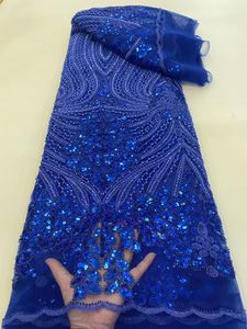 NI.AI Nuevo Diseño de Tela de Encaje con Lentejuelas Brillantes y Bordado Floral, Tela de Lentejuelas, Encaje con Cuentas, Encaje de Perlas - Product Image 3