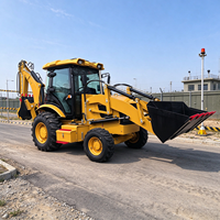 Backhoe Excavator Loader Traktor Mini Backhoe Loader Baru 4X4 Roda/Backhoe Loader