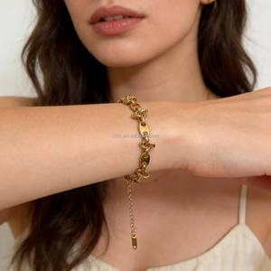 مجوهرات يد من الفولاذ المقاوم للصدأ رائجة البيع، تصميم بسيط وجريء على الطراز البانك، مجوهرات يد فاخرة من الفولاذ المقاوم للصدأ على الطراز الكوبي للجنسين - Product Image 3