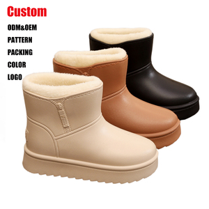 Bottes de neige imperméables pour femmes, neuves, antidérapantes, multifonctionnelles, épaisses et chaudes, en coton, vente en gros - Product Image 1
