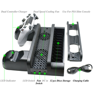 3 in 1 P4/Slim/Pro Video Console Multifuncional Cooling Holder Stander <strong>Charging</strong> <strong>Dock</strong> <strong>for</strong> P4 Game <strong>Controller</strong> Gaming Accessories - Product Image 6