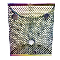 Porte-stylo magnétique arc-en-ciel panier de rangement en maille pour tableau blanc et réfrigérateur ensemble de bureau accessoires organisateur de casier magnétique