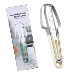<span class=keywords><strong>Cortador</strong></span> <span class=keywords><strong>de</strong></span> Frutas y Verduras 3 en 1 <span class=keywords><strong>de</strong></span> Acero Inoxidable para <span class=keywords><strong>Sandía</strong></span>, Juego <span class=keywords><strong>de</strong></span> Cuchillos y Tenedores Profesionales, Herramienta <span class=keywords><strong>de</strong></span> Corte Multifuncional - Product Image 1