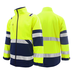 Outdoor Work Warm Fleece Lining <strong>Safety</strong> Reflective <strong>Jacket</strong> High Quality Waterproof Windproof Hi Vis Fluorescent Reflective <strong>Jacket</strong> - Product Image 1