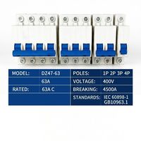 Wanbo-240 ¡Gran Oferta! Interruptor Automático DZ47-63 MCB 1P 2P 3P 4P C63 |   Interruptor Automático en Miniatura 63A 400V IEC 60898-1 Precio de Fábrica