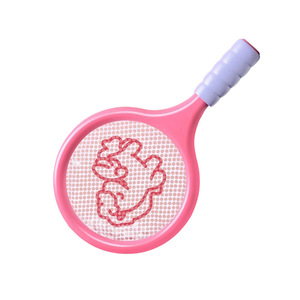 Children's Enlarged <b>Plastic</b> Tennis Racket Super Wide Racket Face Super Elastic Cartoon-patterned <b>Mesh</b> for Outdoor Sports Toys - Product Image 1