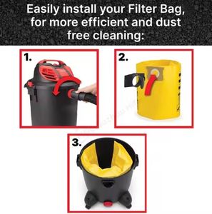 Bolsa <span class=keywords><strong>de</strong></span> papel con filtro HEPA, bolsa <span class=keywords><strong>de</strong></span> polvo para aspiradora, Kits para tienda <span class=keywords><strong>Vac</strong></span>, 5-8 galones, CV9067100, tipo H 9067100, batería/plástico eléctrico - Product Image 6