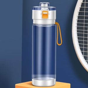 Eco-Friendly Plastic Tritan <b>Kids</b> Water Bottle Leak-Proof Reusable Sports Bottle with One-Click Open 600ml Handgrip - Product Image 5