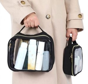 Sac de toilette portable Bestella, multifonctionnel, en PVC imperméable, transparent, pour les soins de beauté en déplacement - Product Image 4