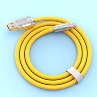Kabel Pengisian Cepat 6A 120W USB Type-C USB Micro Charger 1M 2M Kabel Data USB untuk Ponsel