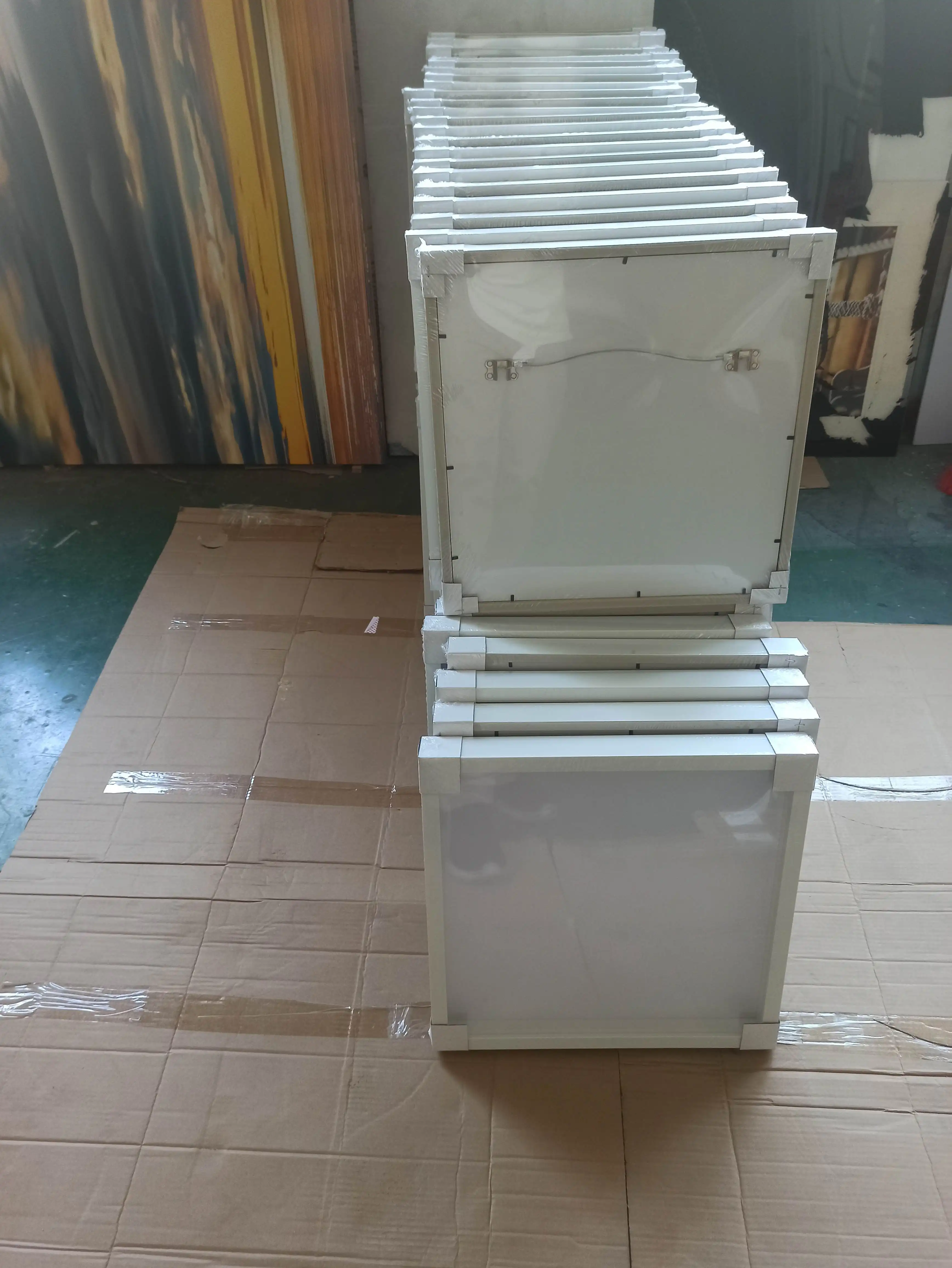 16x16 3x3 กล่องเงา 8x10 กล่องเงาดอกไม้กรอบจํานวนมากสแควร์ DIY สีขาวไม้สีโปสเตอร์กรอบรูป