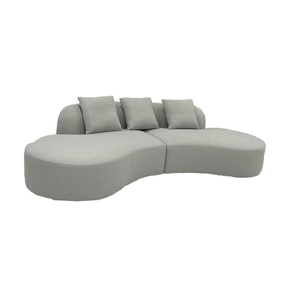 Modernes, gebogenes <span class=keywords><strong>Sofa</strong></span> garnitur aus Leder/Stoff für das Apartment Hotel Villa-PU-Material mit Schwamm füllung - Product Image 6