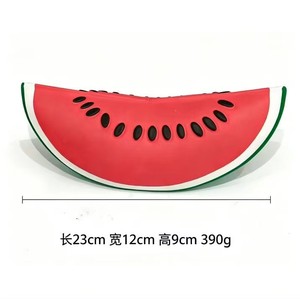 Juguete Blandito Gigante de Rodaja de Sandía Relleno de Harina, de Lenta Recuperación, Antiestrés, Juguete Sensorial de Fruta para Apretar - Product Image 3