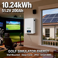 Baterai LiFePO4 48V 10kWh 51.2V 200Ah untuk Sistem Surya yang Dipasang di Dinding