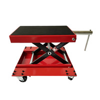 Table élévatrice de moto 1100 Lbs Heavy Duty Hydraulique Lift Steel Dirt Bike ATV Wide Deck Scissor Lift Jack Table Pied Stand Jack
