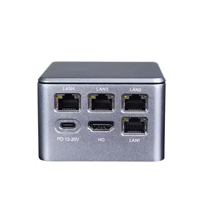 Zunsia Intel Nuc Mini Pc Alder göl Nuc Pc N95 Mini Pc 2 * USB3.0 Nuc kutusu Typw-C 4 * LAN 2 * HD-MI Mini masaüstü bilgisayar