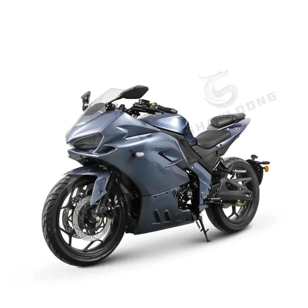EEC sertifikalı yetişkin yarış elektrikli motosiklet 5000W güç 72v voltaj