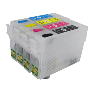 Cartouches d'encre compatibles Epson T1621 4 T1631 4, rechargeables, 16ml chacune, noir et blanc, pour WF 2010 2510 2520 - Product Image 1