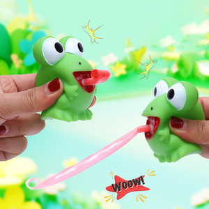 Most Popular Frog Dinosaur Sticking Tongue Out Novelty Stress Relief Toys Christmas Party Gifts for Kids Boys and Girls - Product Image 1