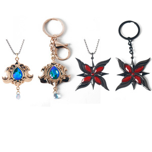 Wowei 2024 Anime Game <span class=keywords><strong>Genshin</strong></span> Impact Arlecchino Childe <span class=keywords><strong>Porte</strong></span>-clés Pendentif en cristal <span class=keywords><strong>Porte</strong></span>-clés Collier Bijoux - Product Image 1