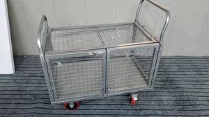 Carro negro de diseño libre Carro de mano de <span class=keywords><strong>4</strong></span> <span class=keywords><strong>ruedas</strong></span> de alta calidad Carro de plataforma plegable de plástico 300Kg - Product Image 5