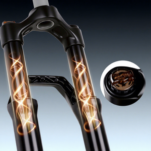 Horquilla para Bicicleta de Montaña Bolany de 34 mm y 27.5 Pulgadas, Suspensión Mecánica de Aleación de Aluminio con Bloqueo para Frenos de Disco - Product Image 1