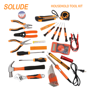 ชุดเครื่องมือช่างซ่อมแซมในบ้าน SOLUDE 33 ชิ้น ประกอบด้วยไขควง ค้อน ประแจ ชุดเครื่องมือช่างไฟฟ้า รุ่น STT-033 - Product Image 4