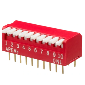 DPL10V 10極貫通型ピアノディップスイッチ SPST ピアノアクチュエータ - Product Image 2