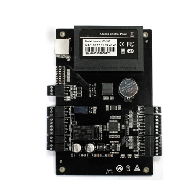 Biometric ZK IP-Based C3-100 C3-200 C3-400 Panel One Two Four Door Access Control Board System Wiegand Access Controller