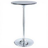 Table basse en acier chromé moderne à la mode Table de bar Table de cocktail LQ- BT303