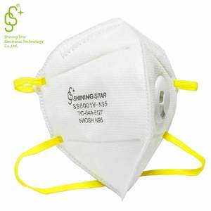 หน้ากากป้องกันฝุ่นหน้ากากช่วยหายใจทาง <span class=keywords><strong>N95</strong></span>ที่ได้รับการรับรองจาก Niosh หน้ากากป้องกัน <span class=keywords><strong>N95</strong></span>พับได้พร้อมตัวกรอง - Product Image 3
