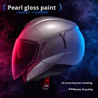 Casque intégral RNG3/4 ABS, nouvelle norme nationale, certifié DOT, quatre saisons, double visière, design graphique amélioré