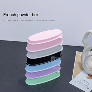 Glitter per unghie multicolori per immersione in polvere scatola vassoio per Nail Art strumento riciclabile con contenitore per depolveratore - Product Image 4